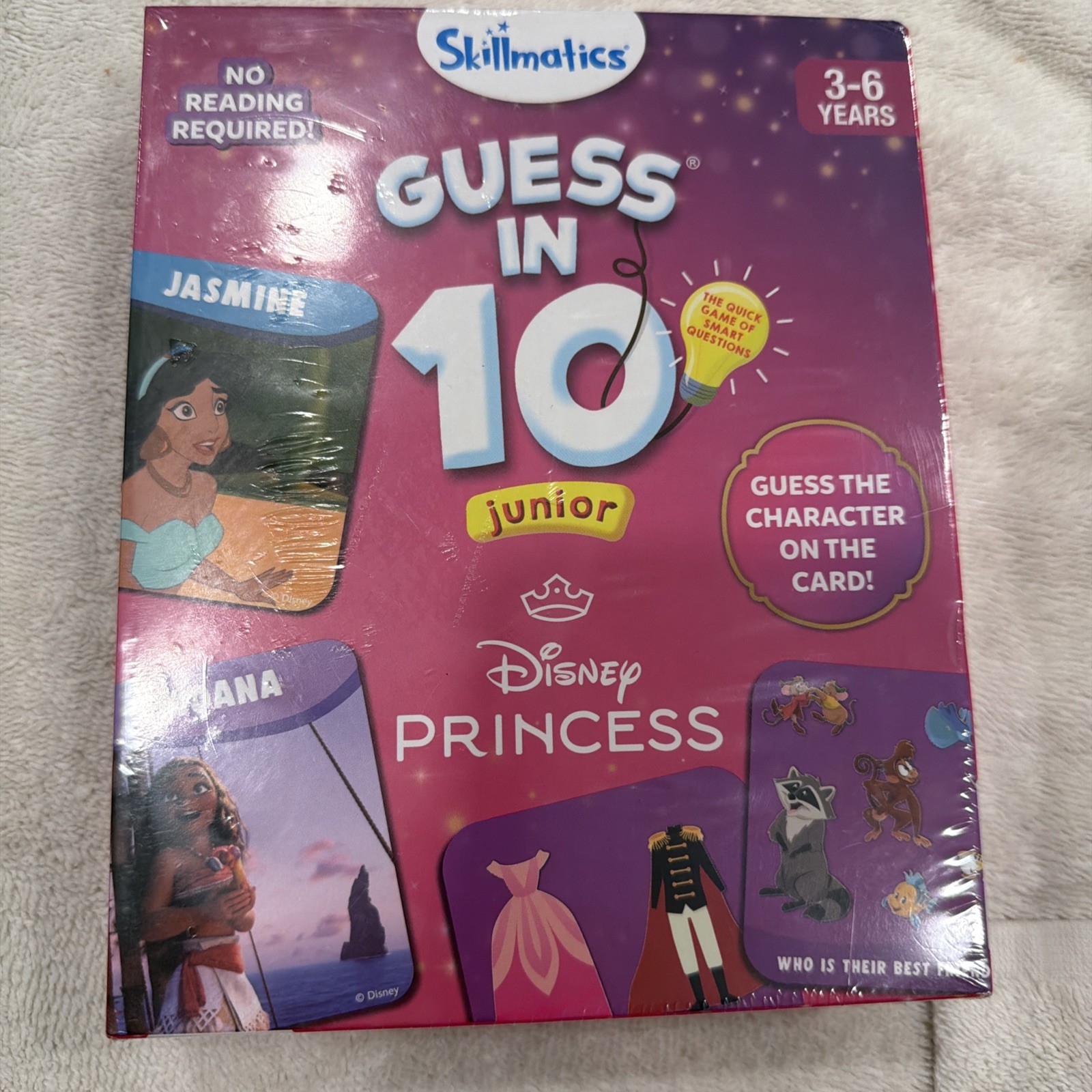 Skillmatics Guess in 10 Disney Princess Card Game 2-6 Players NEW Sealed