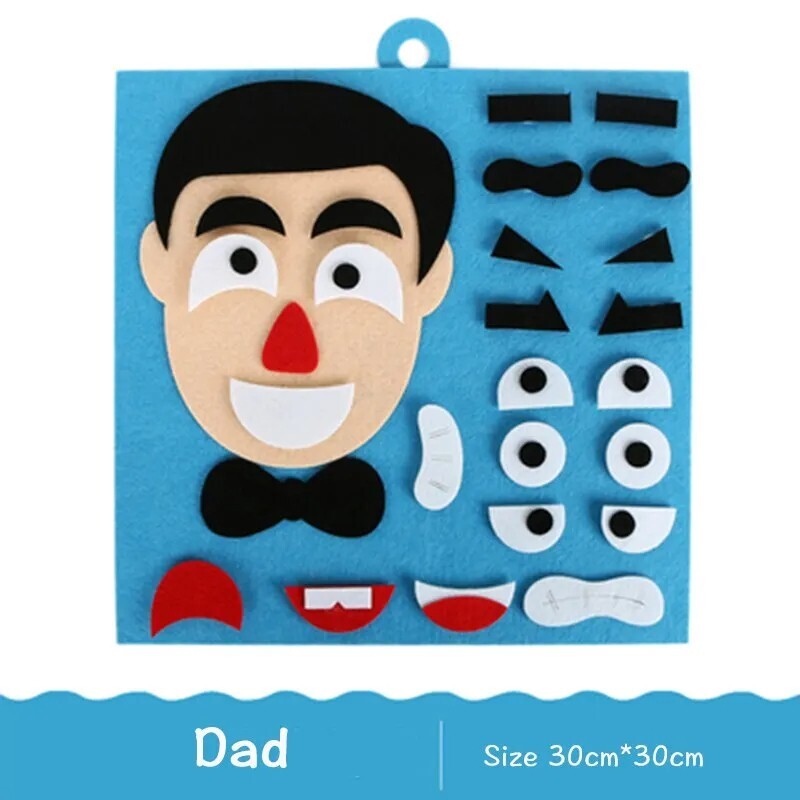 Kids Learning Educational Creative Facial Expression Emotion Change Puzzle Toys
