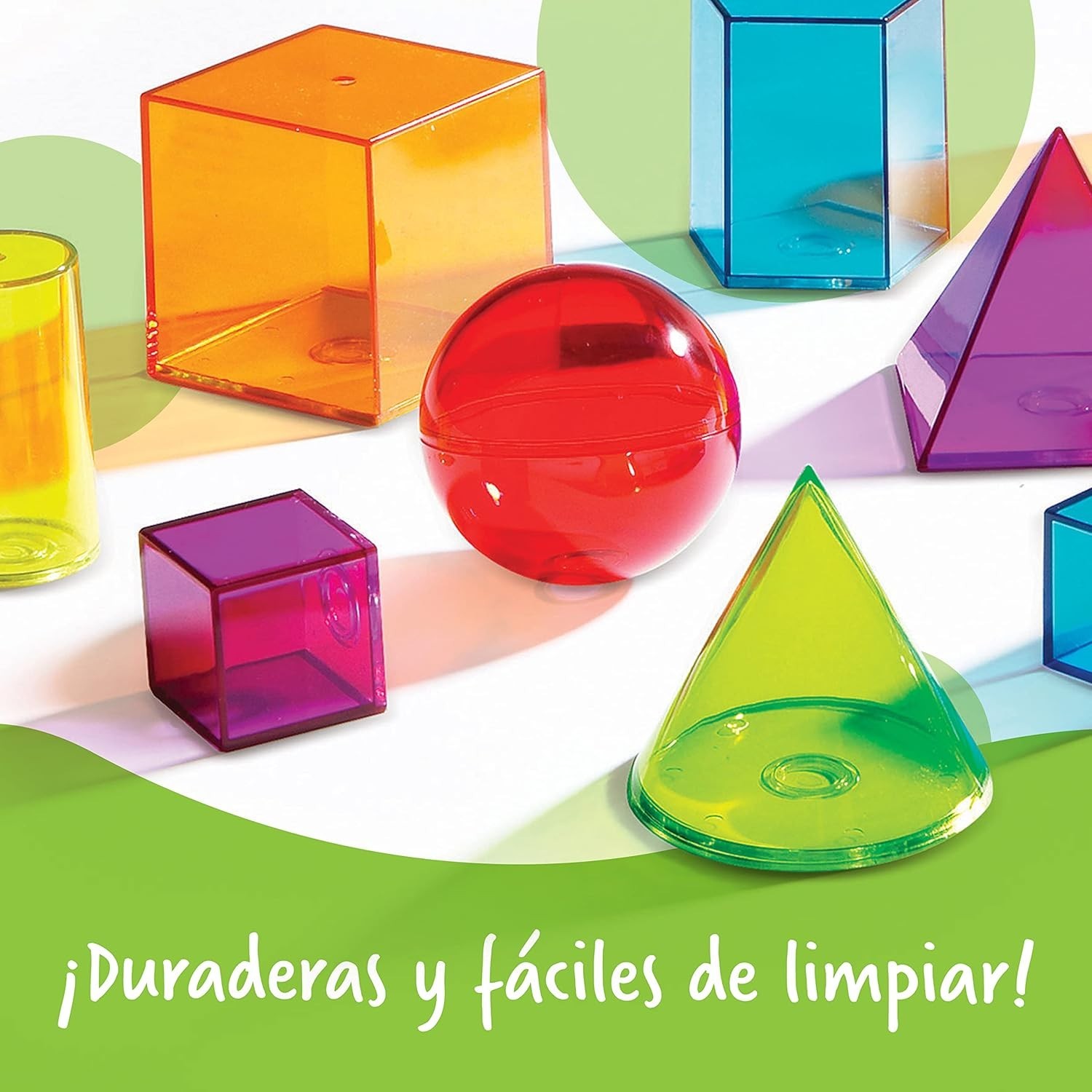 View-Thru Geometric Solids: 14 Colorful 3D Shapes for Engaging Math Learning