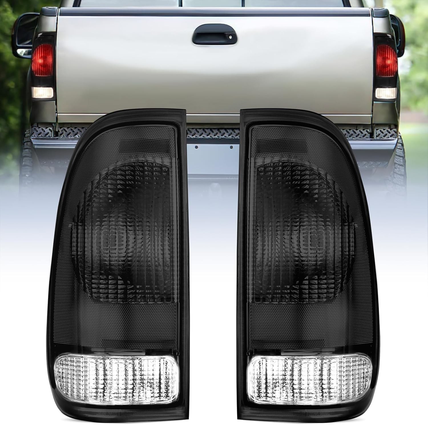 Ford F150 Smoked Tail Light Assembly 1997 2007 OE