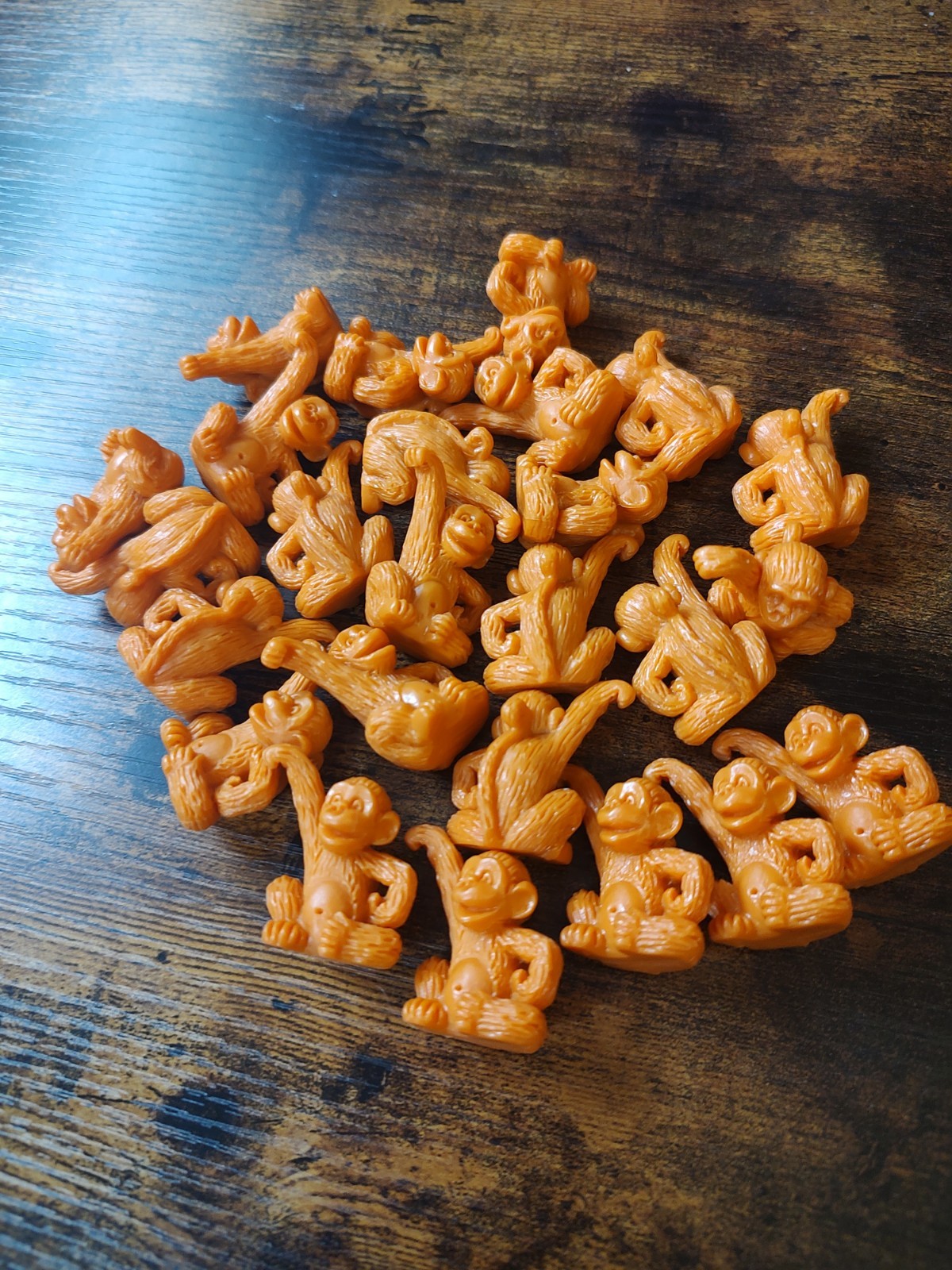 Vintage Lakeshore Learning Orange Counting Monkey Figures Set Of 25 Bundle