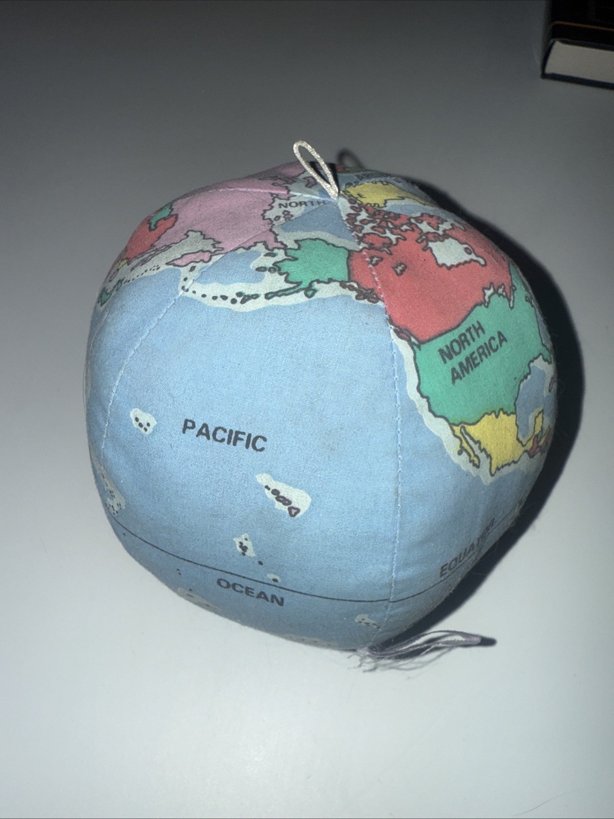 1983 Hugg-A-Planet Earth*Plush Globe w/ Soviet Union