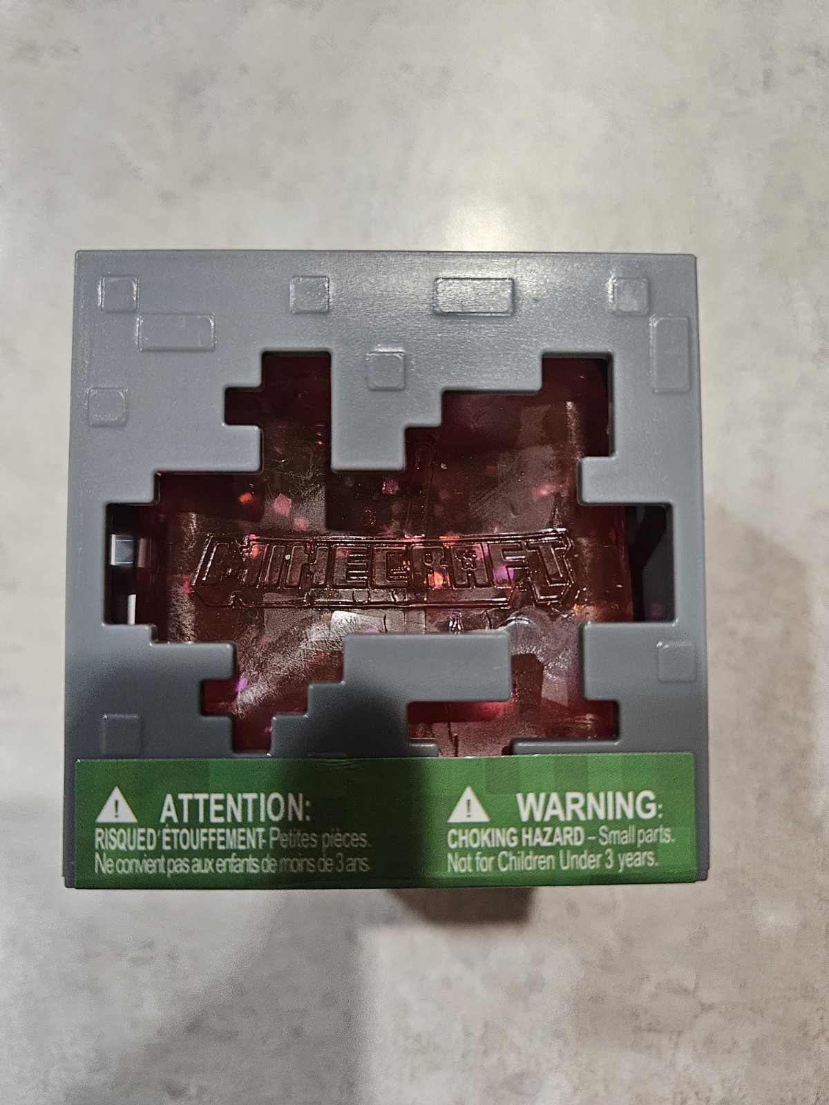Minecraft Jelly Cube Red Chase 1/48 Real Gold Plated Pickaxe