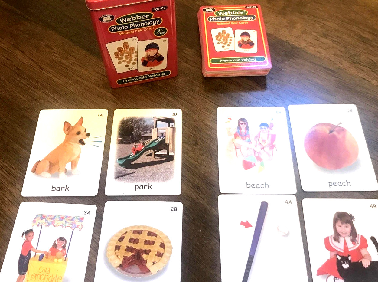 Webber Photo Phonology Minimal Pairs Prevocalic Voicing Cards