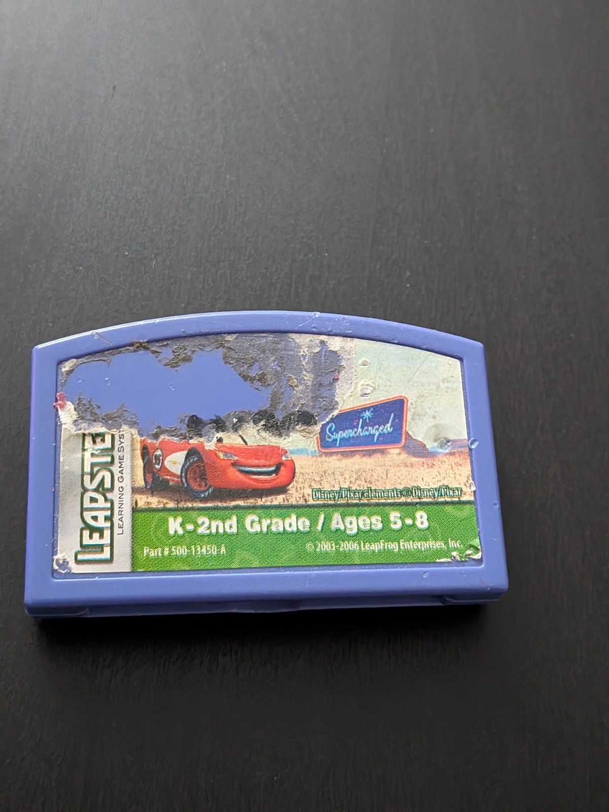 DISNEY PIXAR CARS 2 LEAPSTER LEAPFROG GAME CARTRIDGE K-2ND GRADE AGES 5-8