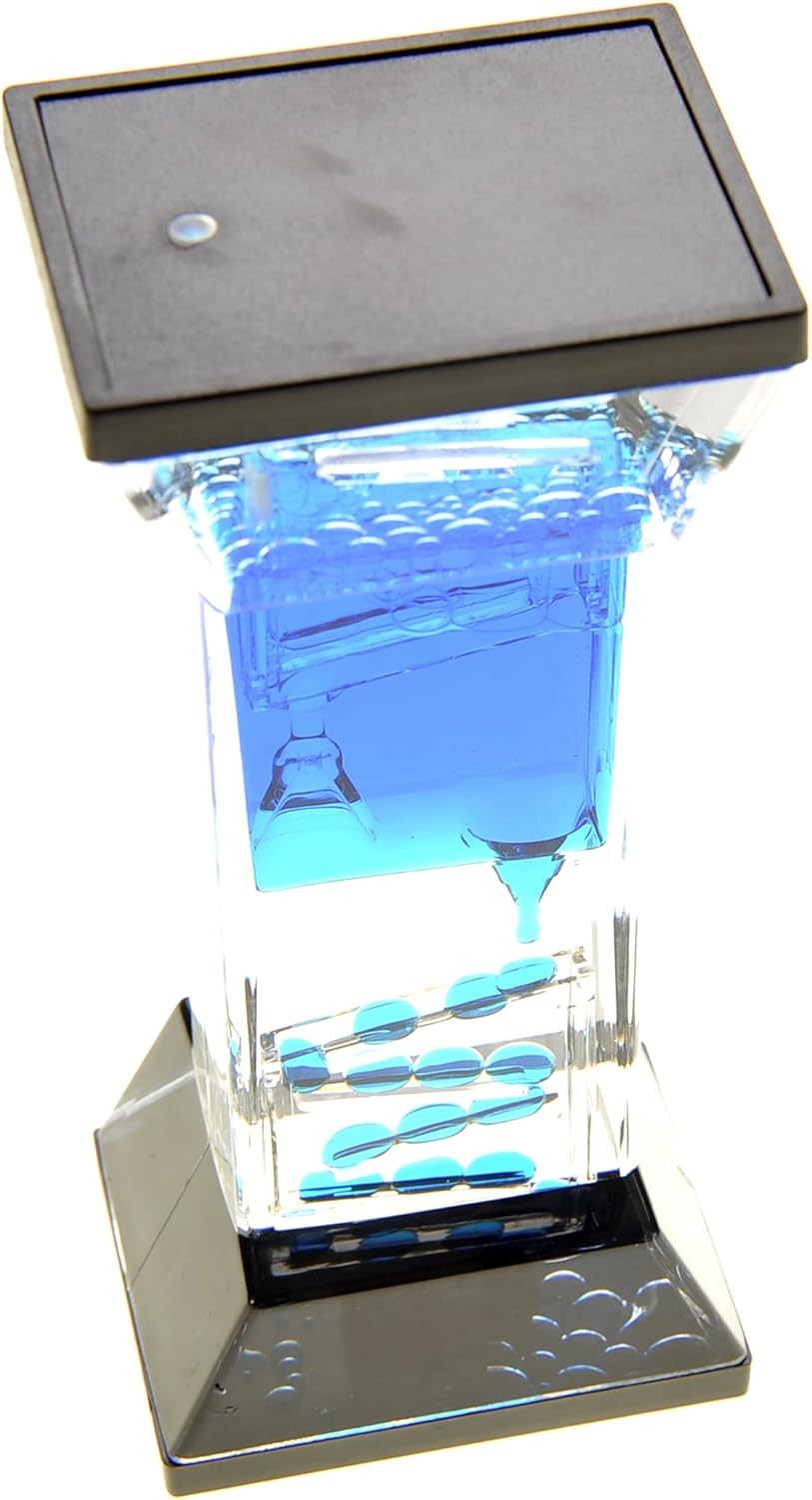 Liquid Motion Bubbler Sensory Toy Relaxing Desk Top Water Game Kids Adult
