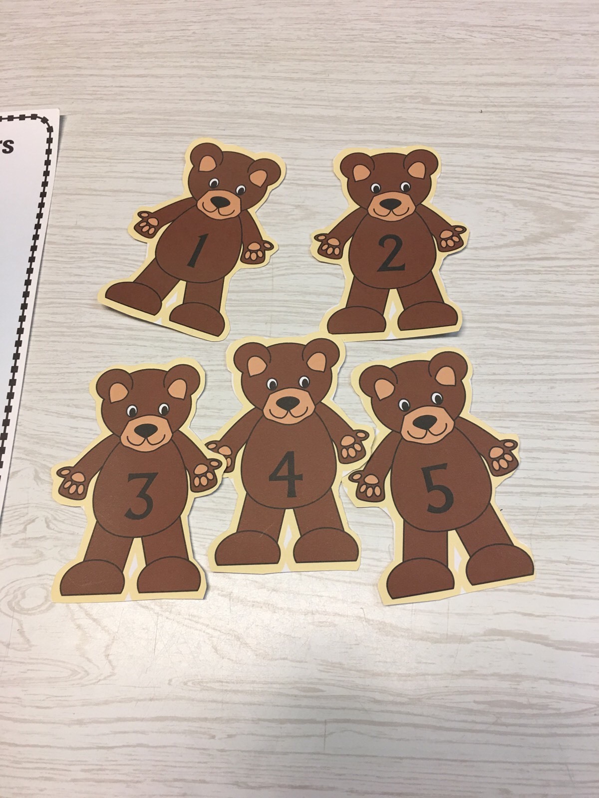Five Little Bears – FLANNEL FELT BOARD STORY