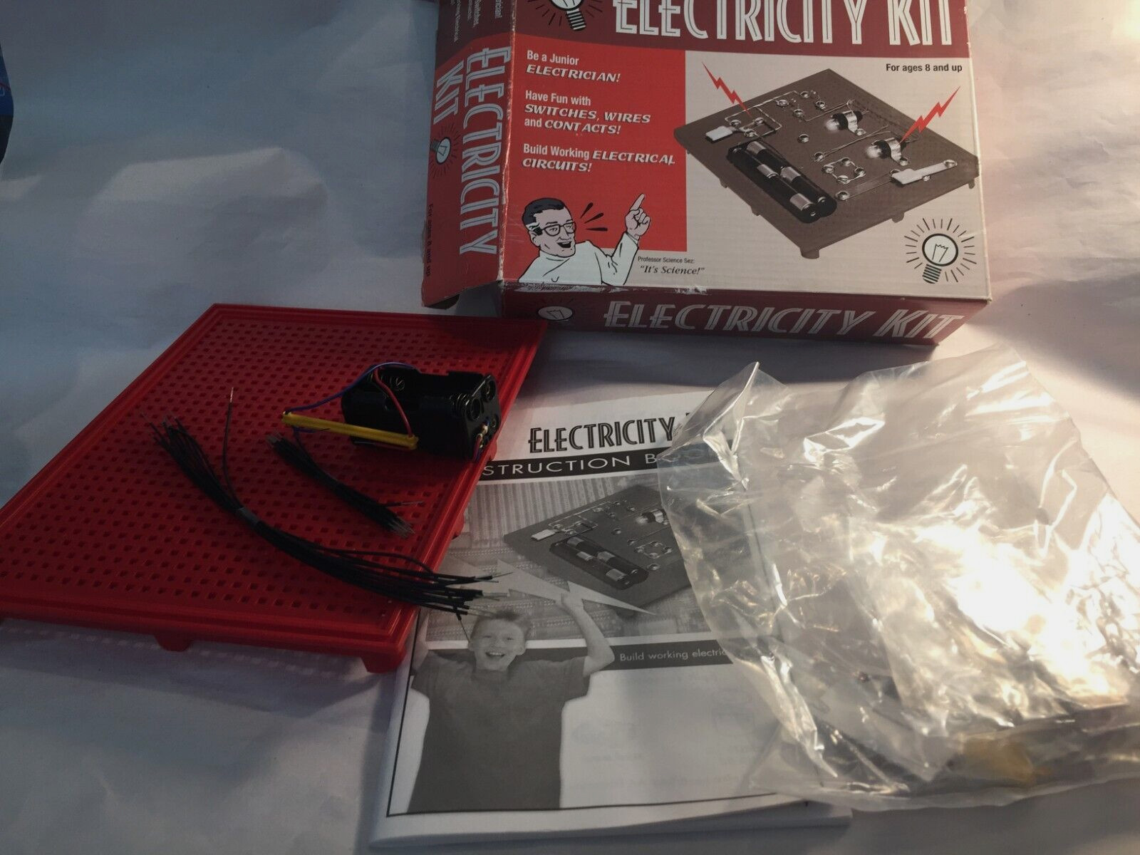 vtg. Electricity Kit for Kids Educational Toy by James Industries