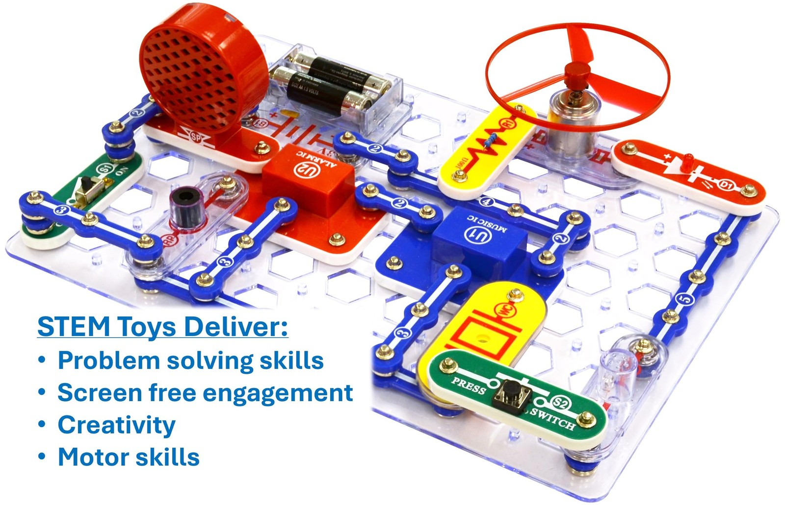 Jr. SC-100 Electronics Exploration Kit, Over 100 Projects, Full Color Project…