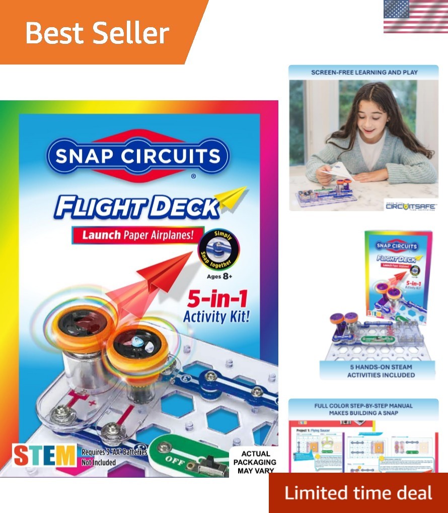 Flight Deck Science/STEM Toy kit | Ages 8+ | Construction Gift for Boys and G…