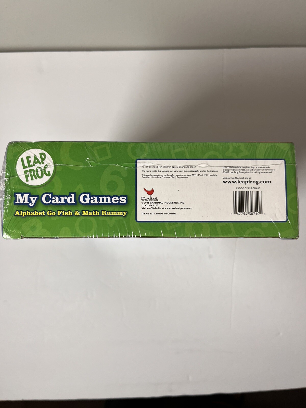 LEAP FROG 2006 Alphabet Go Fish and Math Rummy My Card Games New Sealed