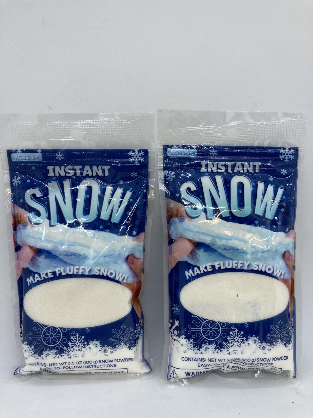 2 Packs Horizon Group Instant Snow Powder 3.5 oz Each