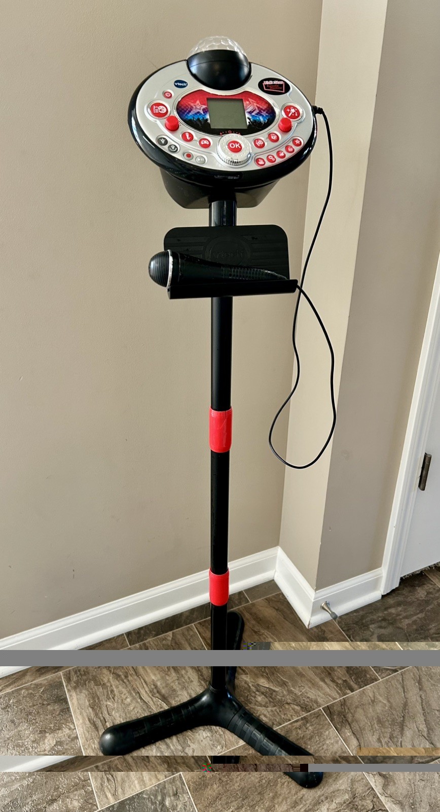 Vtech Kidi Superstar Karaoke Machine – Tested And Works Black/Red