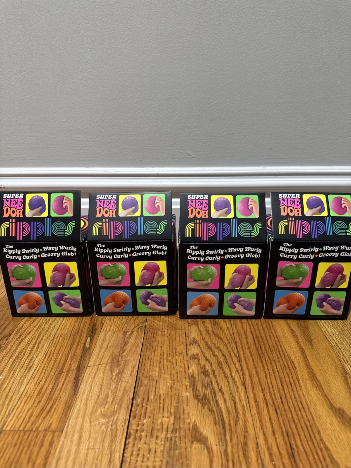 Set of 4 – Schylling Super NeeDoh Ripples XL Giant Sensory Squishy NEW HOT ITEM