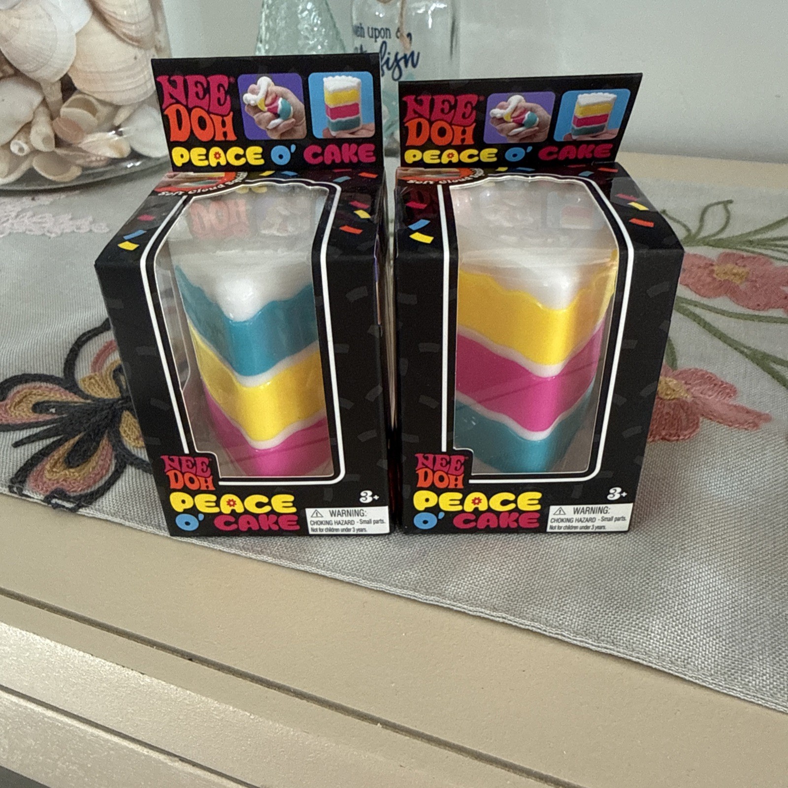NeeDoh Peace O’ Cake Multi-Color – RARE – Extremely Hard to Find – New