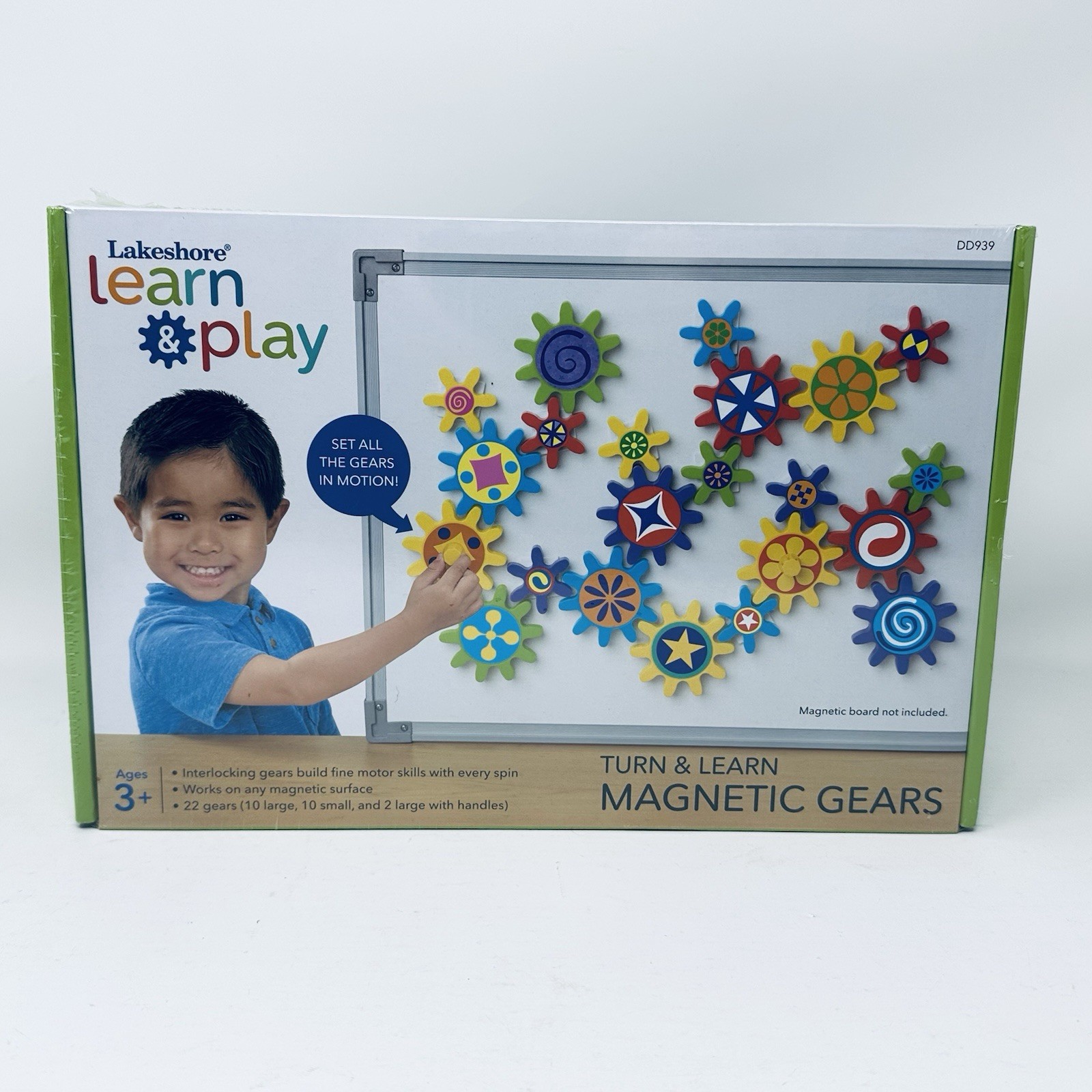 Lakeshore Leran & Play Turn & Learn Magnetic Gears Ages 3+ Motor Skills Sealed