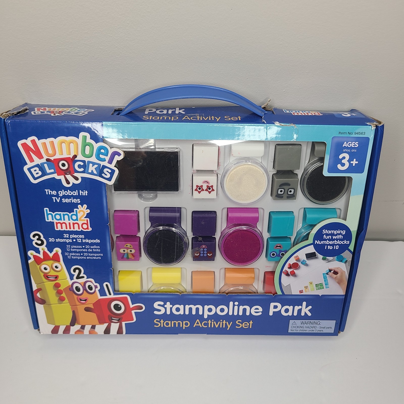 Numberblocks Stampoline Park Activity Set 20 Stamps & 12 Washable Ink Pads Use