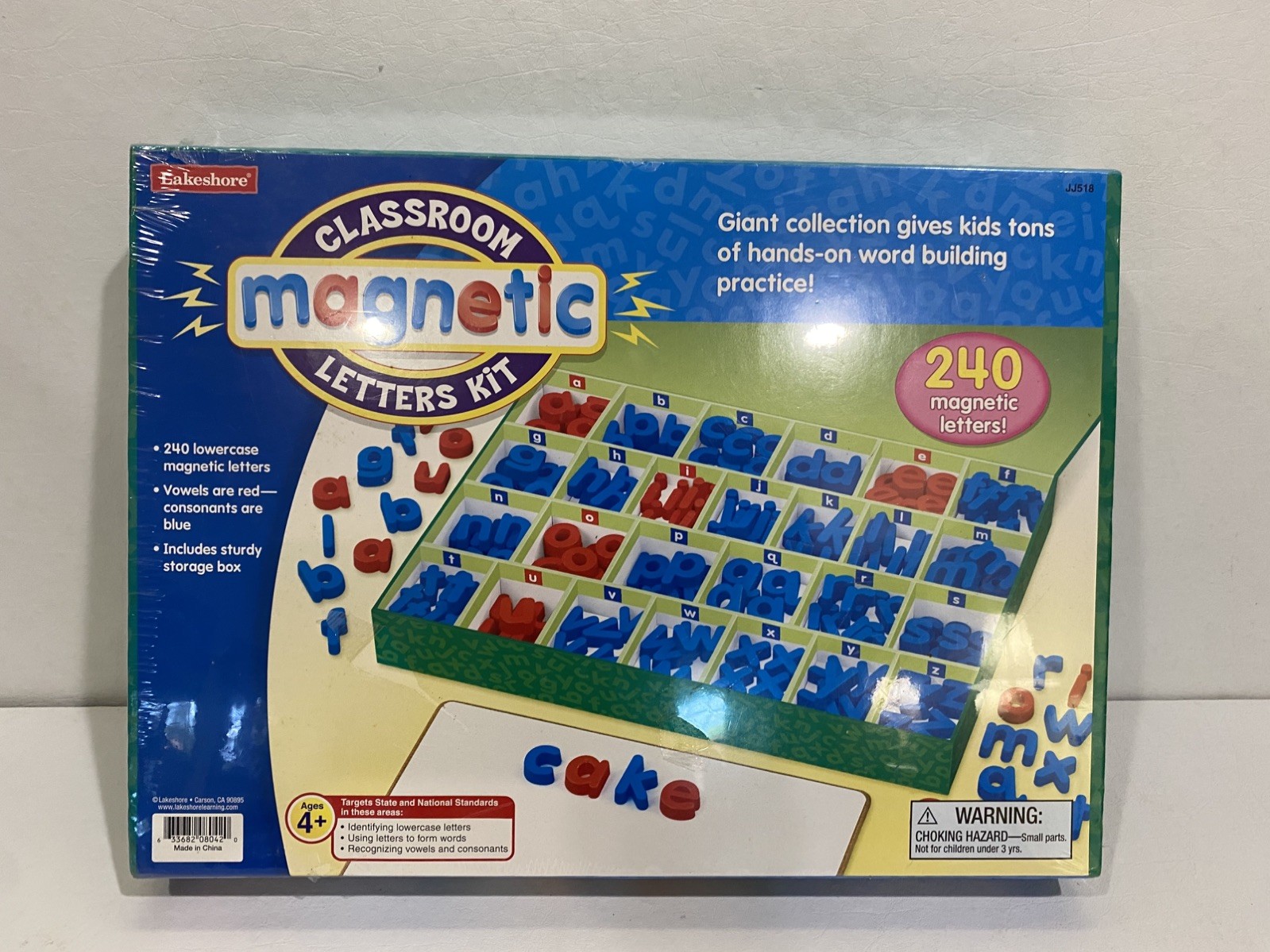 Lakeshore Magnetic Classroom Letters Kit – 240 Letters – New w/ Storage Box