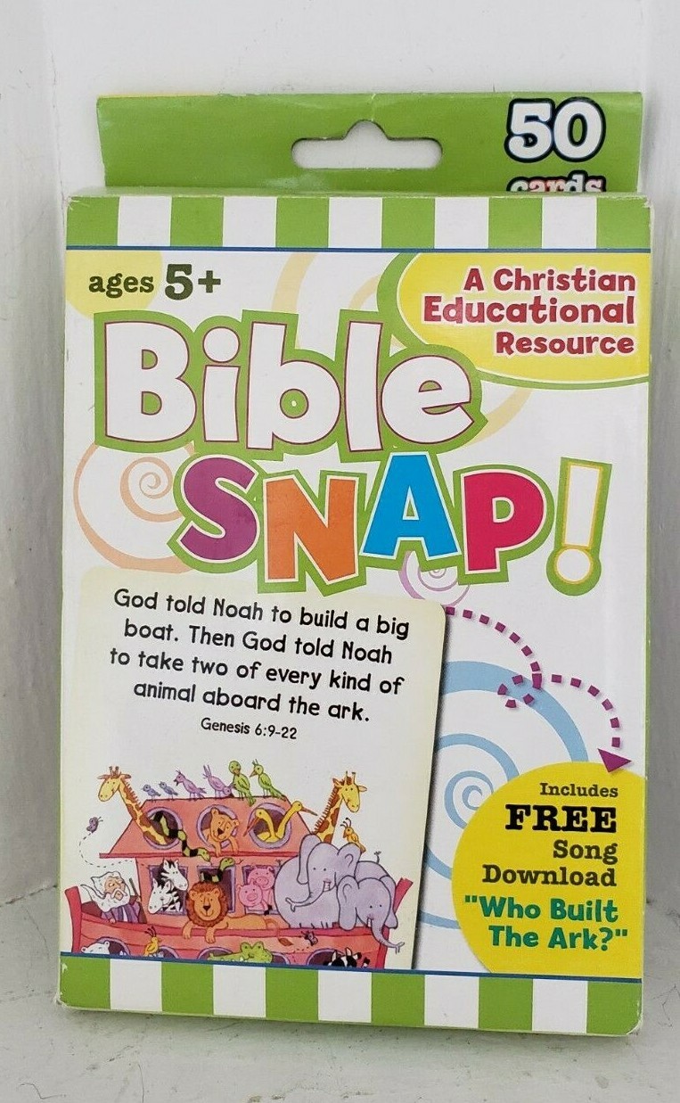 Flash Cards Bible Snap Noah’s Ark Match Cards Educational Home School Religion