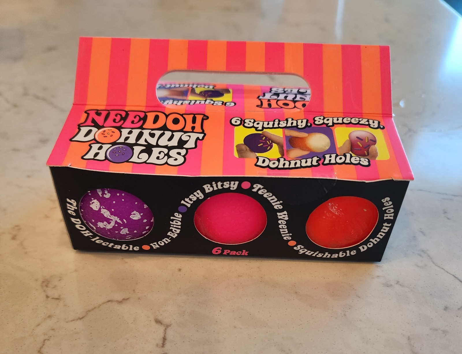 NeeDoh Nee Doh 6 PACK OF SQUISHY Dohnut Holes Doughnut Donuts BRAND NEW
