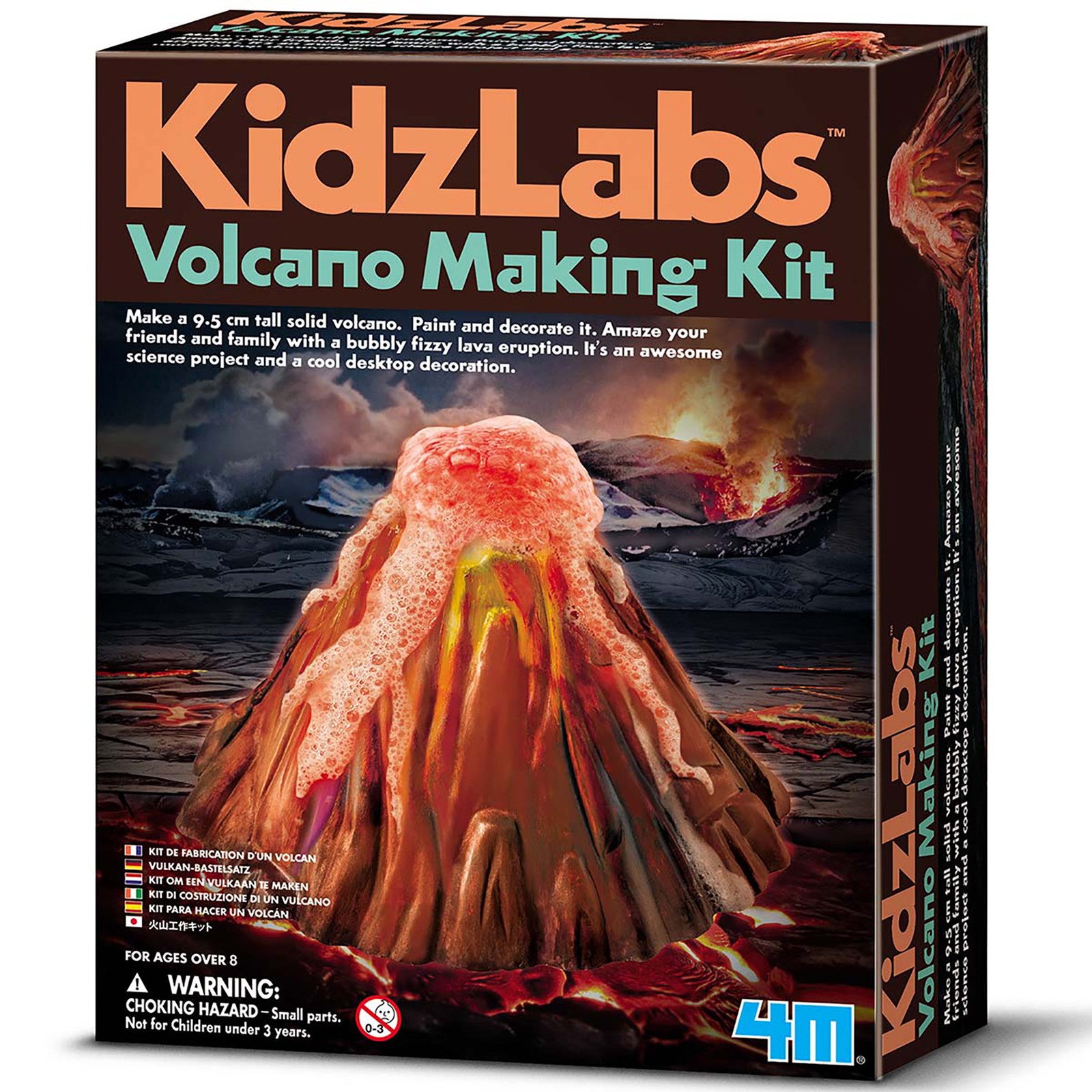 4M: KidzLabs – Volcano Making Kit – DIY Science Simulated Eruption Kit, Kids 8+