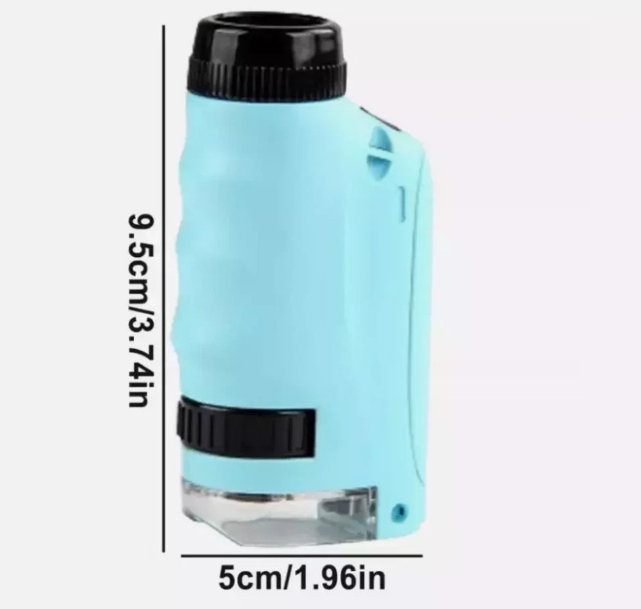 Mini Microscope for Kids, Portable Microscope, LED Lighting Small Handheld*=##-
