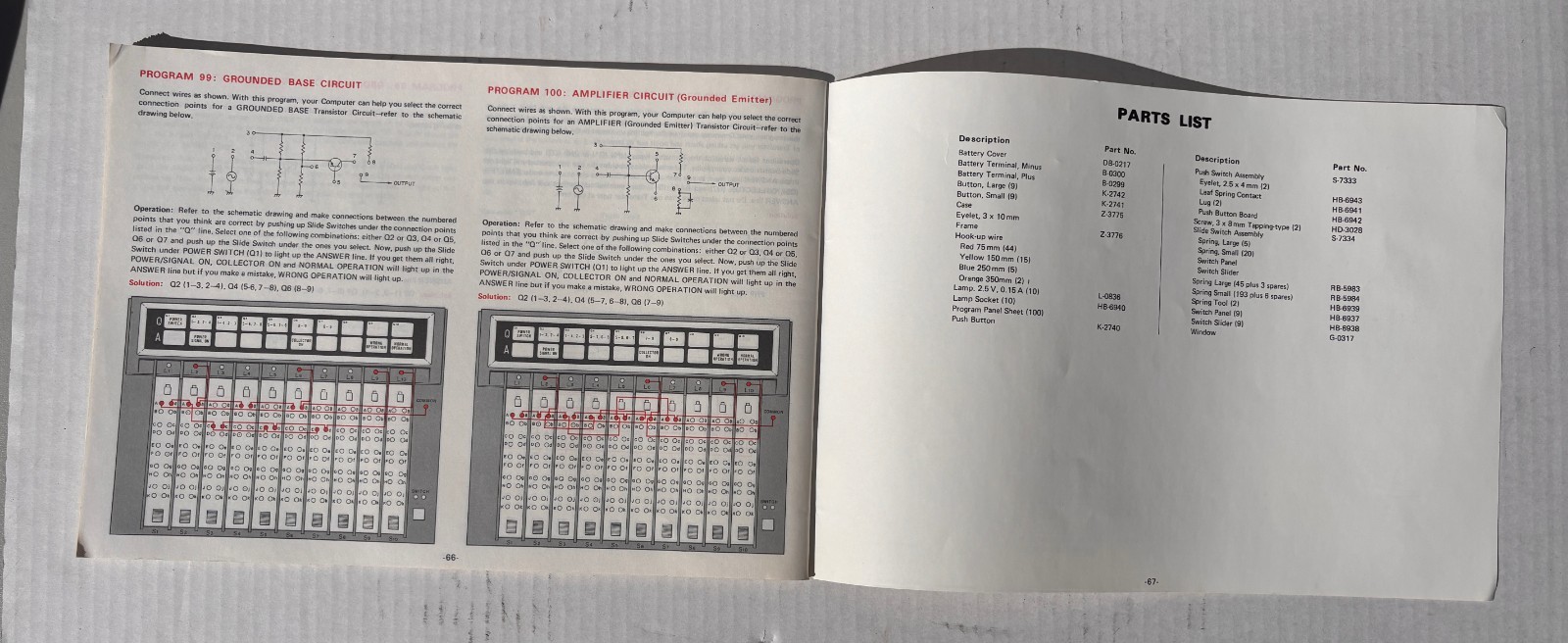 Vintage Science Fair Digital Computer Kit Cat. No. 28-218 Tandy Radio Shack 1977