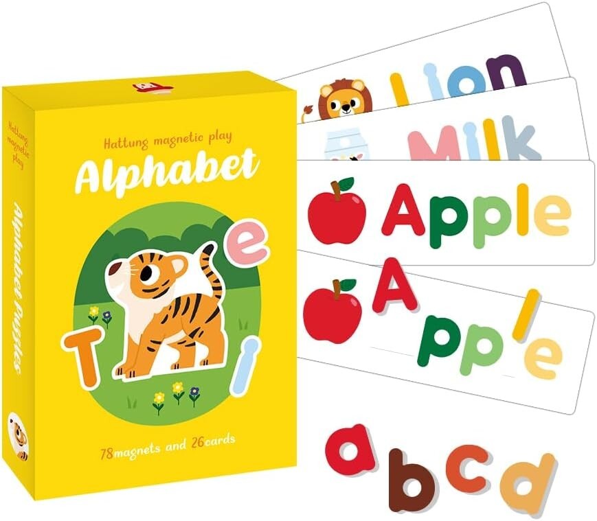Magnetic Alphabet & Learning Cards for Toddlers ? Soft Foam, Fun & Educational