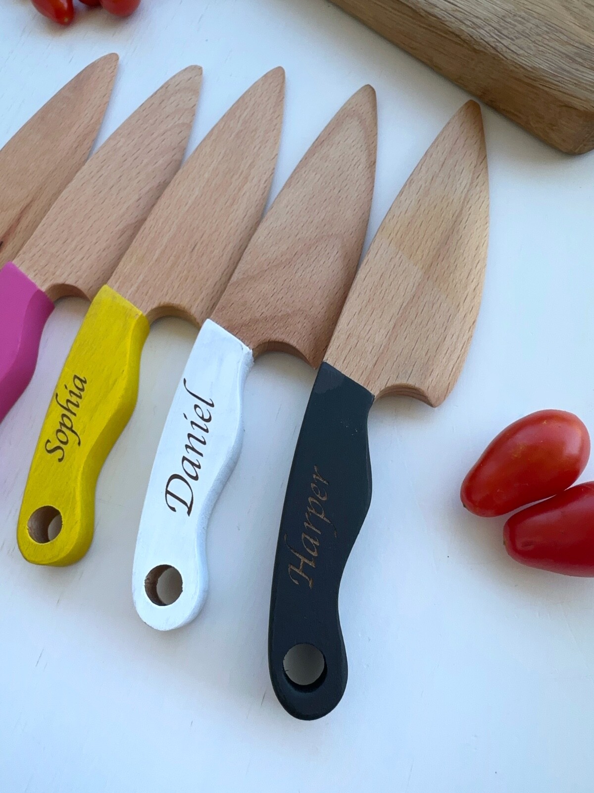Personalized Montessori Knife for Kids, Wooden Toddler Knife, Educational Toy