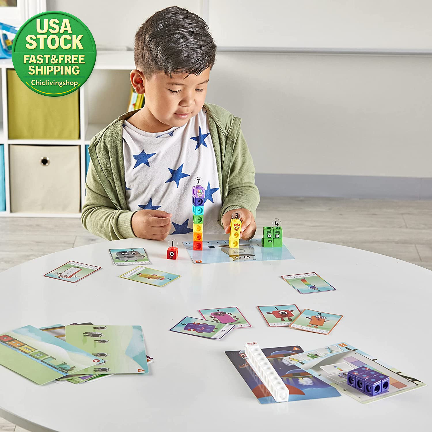 Mathlink Cubes Numberblocks Activity Set 30 Preschool Learning Counting Blocks