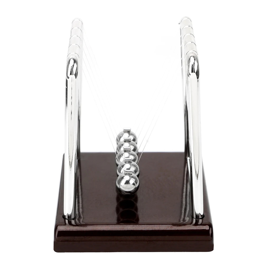 Metal Pendulum Ball Desk Table Decor Physics Science Pendulum Newton Ball Steel