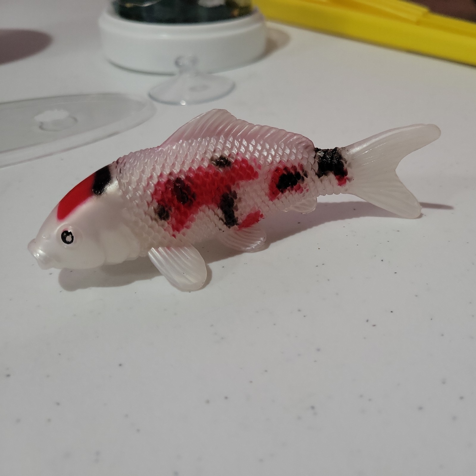 Red black Koi Fish Animal Figure Toy PVC Wildlife Small Figurine Birthday Gifts