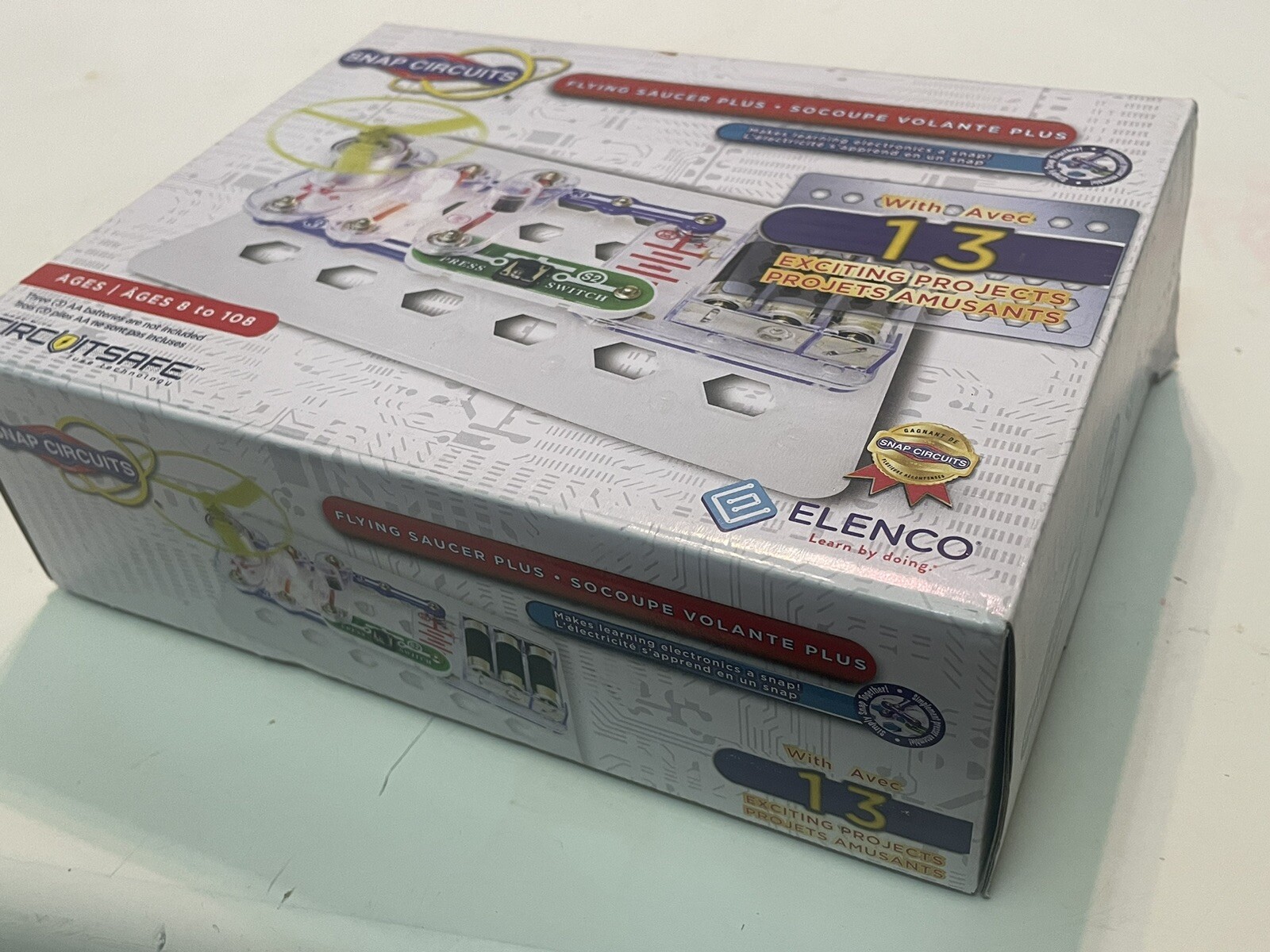 ELENCO SNAP CIRCUITS – NEW FLYING SAUCER PLUS KIT 13 EXCITING PROJECTS