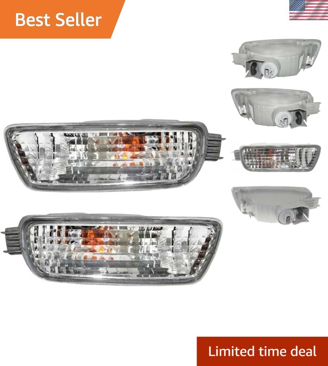 2001-2004 Tacoma Pickup Truck Turn Signal Marker Light Set Left Driver & Righ…