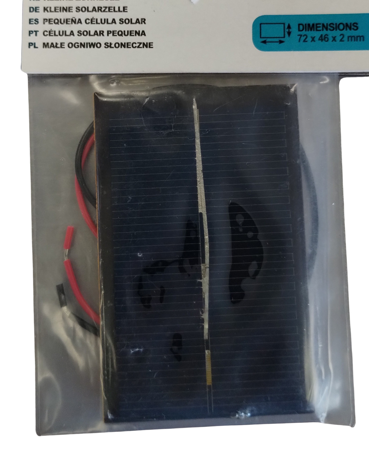Velleman Small Solar Cell 0.5V 800mA SOL2N