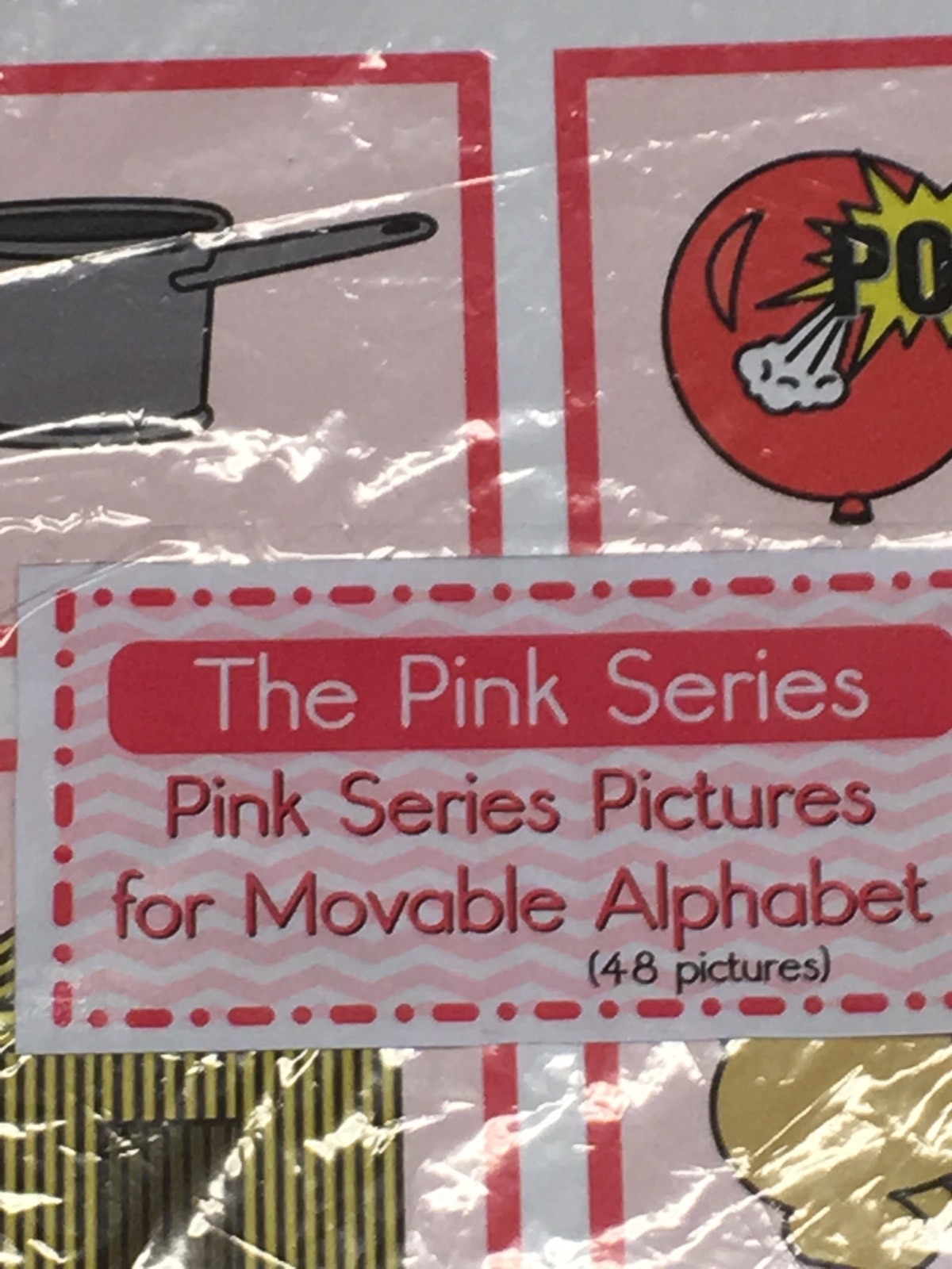 The Pink Series – Pictures For Movable Alphabet – Montessori