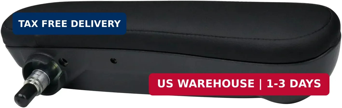 Front Right Passenger Side Seat Armrest Adjustable Arm Rest Black Compatible wit