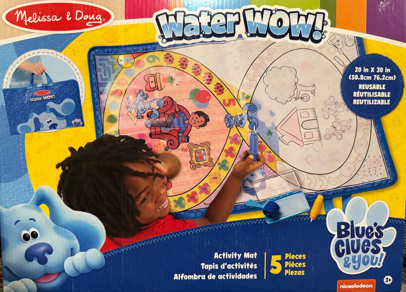 Melissa And Doug Blues Clues And You Water Wow Activity Mat 16″ X 11.75″