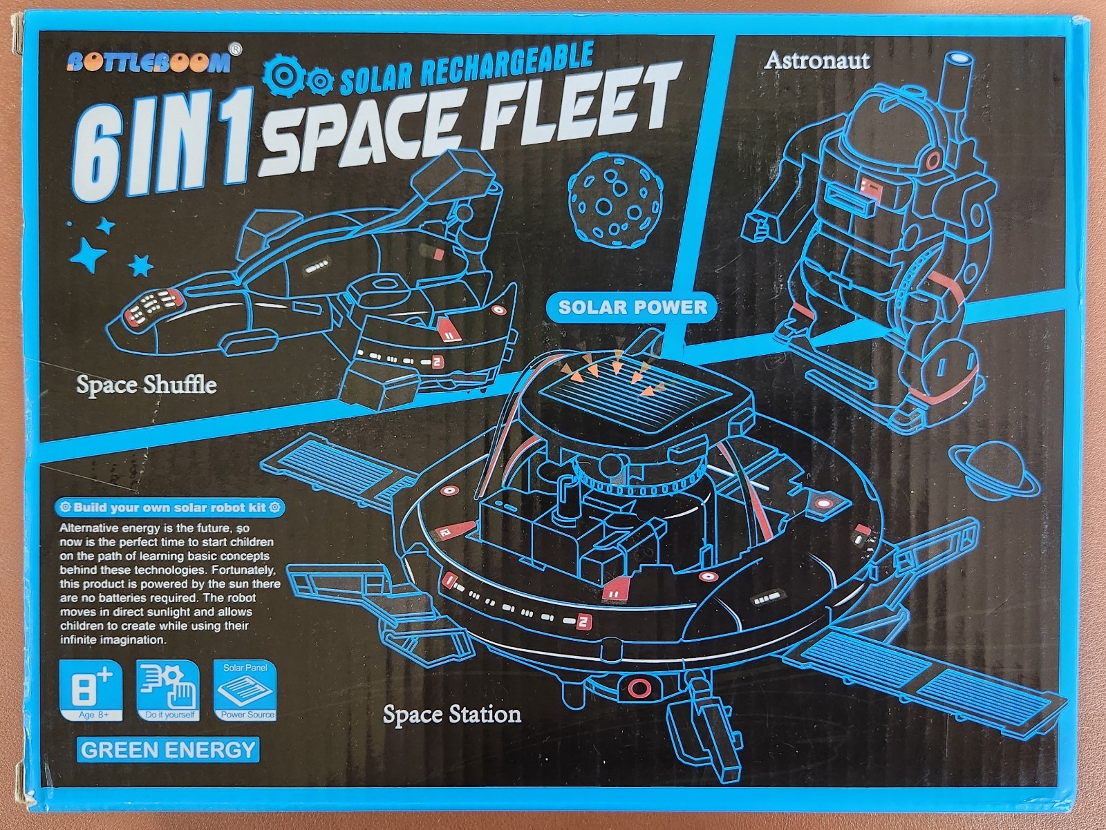 STEM 6-In-1 Education Solar Power Robots Age 8-12, Cool Ideal Gift Boys / Girls