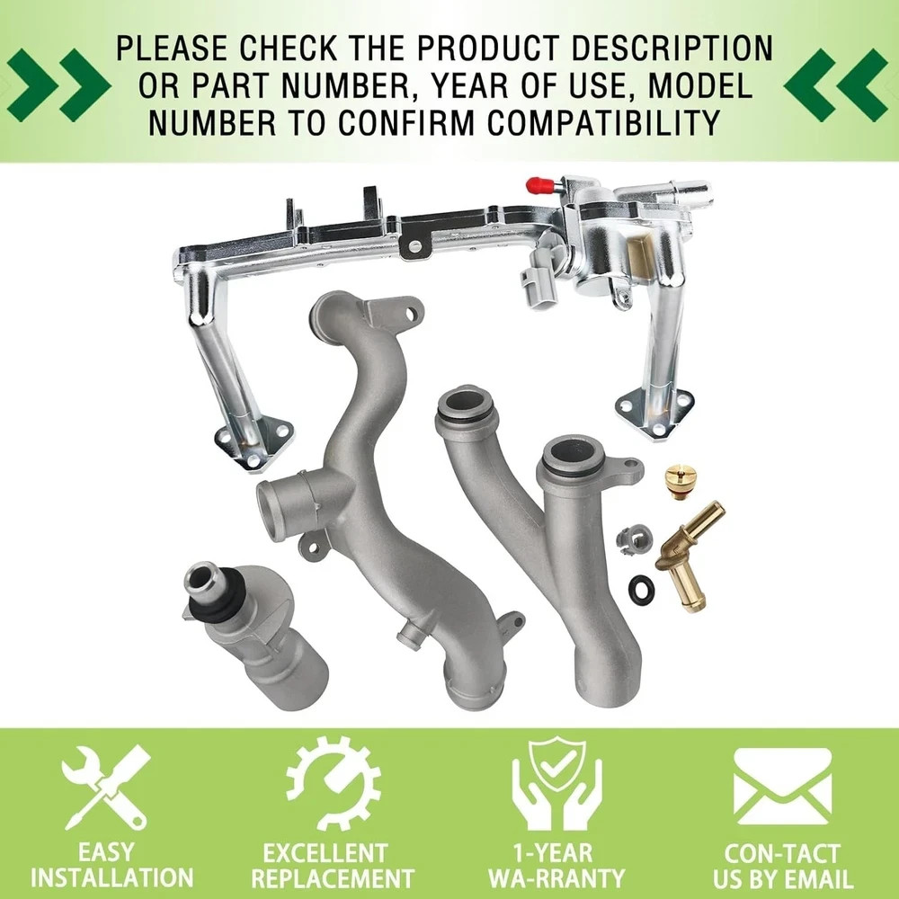 Upgraded Metal Coolant Water Pipe System Kit Compatible with Land Rover Range