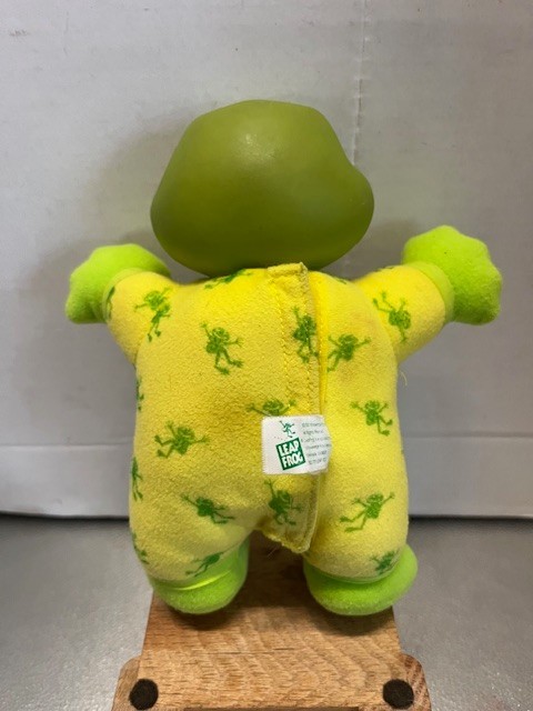 HTF VTG Leap Frog Hug N Learn Baby Tad Talking Shapes and color Frog Plush WORKS