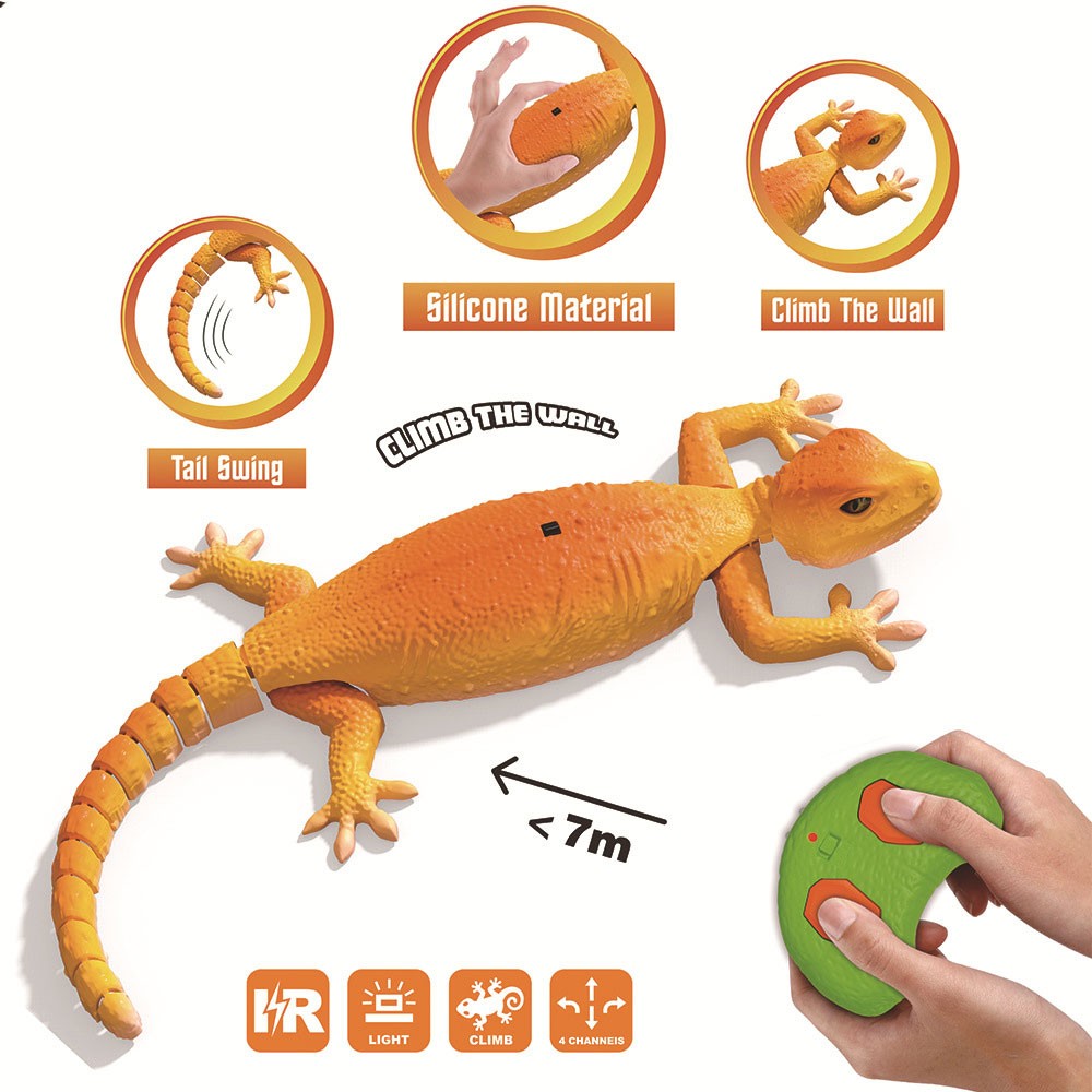 Wallcrawler Gecko Rechargeable Remote Control Robot Wall Crawler 2025 Xmas AE