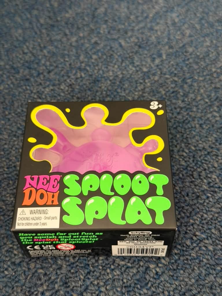 Brand New NeeDoh Sploot Splat Squishy Sensory Toy Purple Stress Relief Fidget