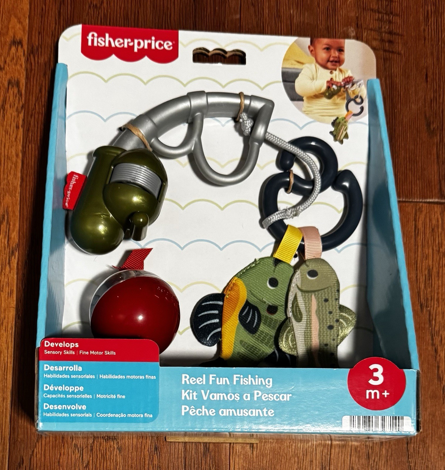 Fisher-Price Baby Toys Mini Me Moments Reel Fun Fishing Set 3 Month +