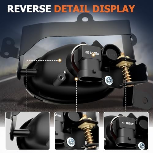 Fog Lights Compatible With 2006 2007 2008 Civic 2-Door Honda 2006-2008 CIVIC