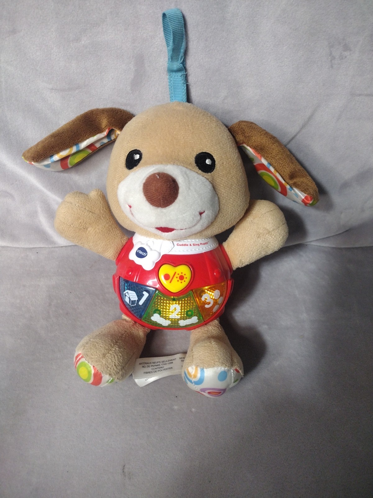 VTech Little Singing Loveable Learning Puppy Lights & Sounds Age 3-18 Months 8″