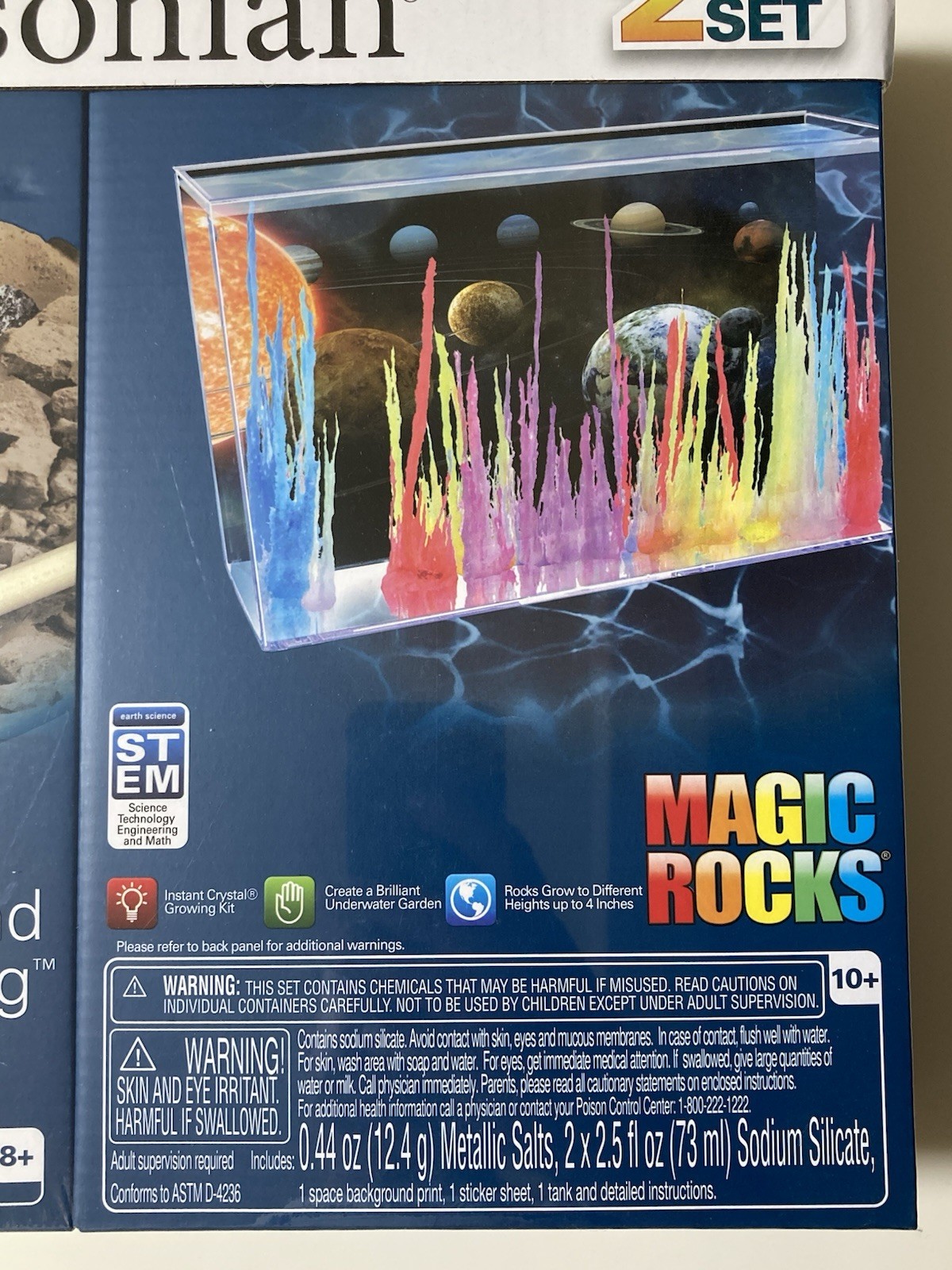 Smithsonian STEM Activity Kits 2 Box Set Magic Rocks + Rock & Gem Dig New Sealed
