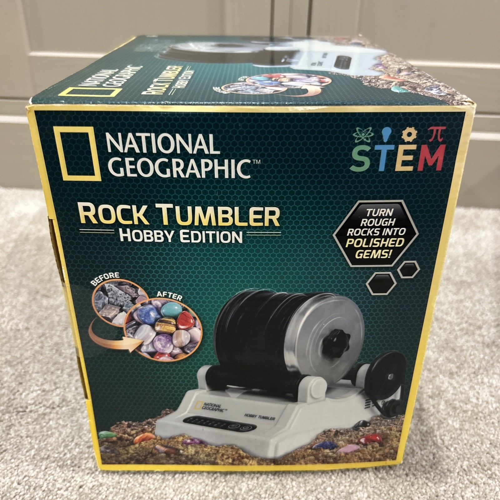 National Geographic Rock Tumbler HOBBY EDITION NEW STEM