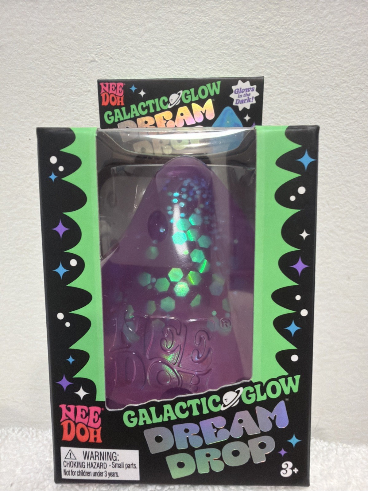 PURPLE Needoh Nee Doh Galactic Glow Dream Drop EXTREMELY RARE AUTHENTIC