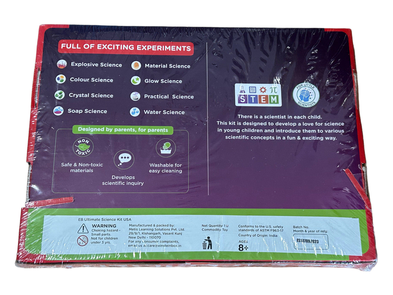 Einstein Box Ultimate Science Kit – STEM Projects – 120 Experiments for Ages 8+